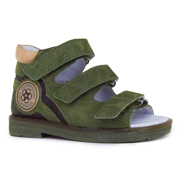Детские сандалии Orthoboom 43397-5 хаки фото 1