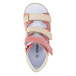 Детские сандалии Orthoboom 27057-01 лососевый с бежевым фото 6