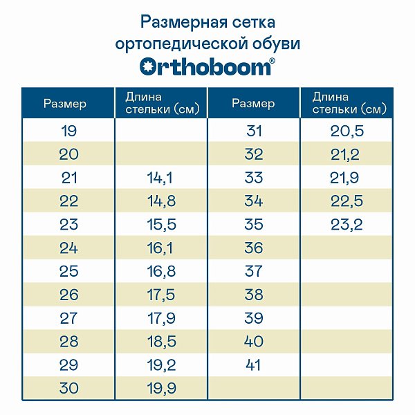 Детские ботинки ORTHOBOOM 81147-15 темно-синий с желтым