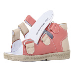 Детские сандалии Orthoboom 27057-01 лососевый с бежевым фото 5