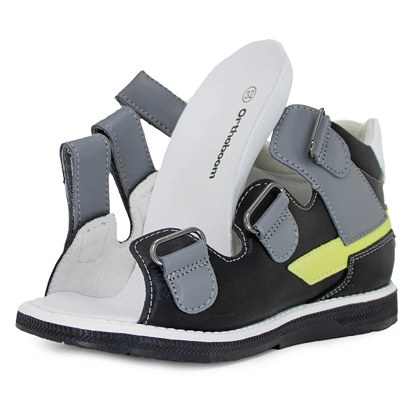 Сандалии Orthoboom 27057-02 графитовый шторм