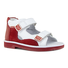 Ортопедические детские сандалии Orthoboom 
47387-13 красный с белым фото 1