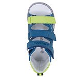 Детские сандалии ORTHOBOOM 27057-14 морской с принтом фото 4