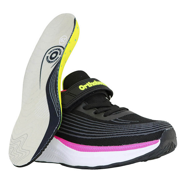Детские кроссовки Orthoboom 32223-25 черный с розовым