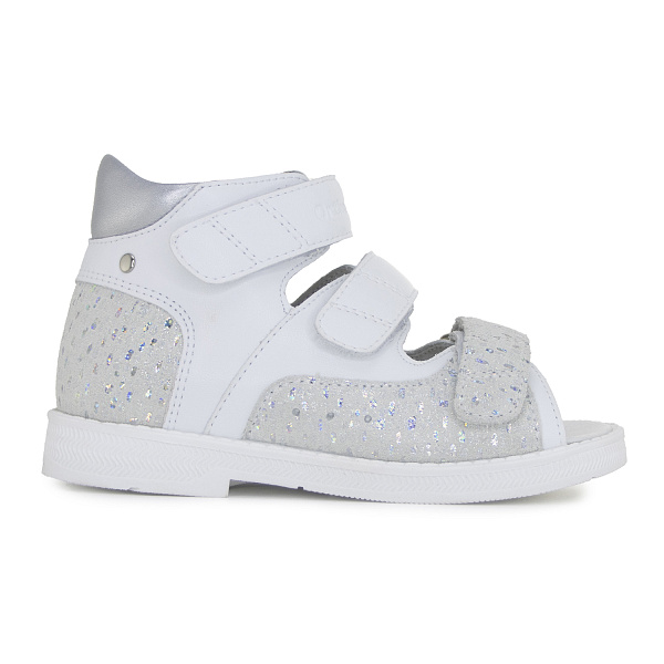 Детские сандалии Orthoboom 27057-13 хрустальный белый 