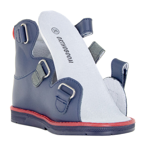 Детские сандалии Orthoboom 71597-33 темно-синий с красным