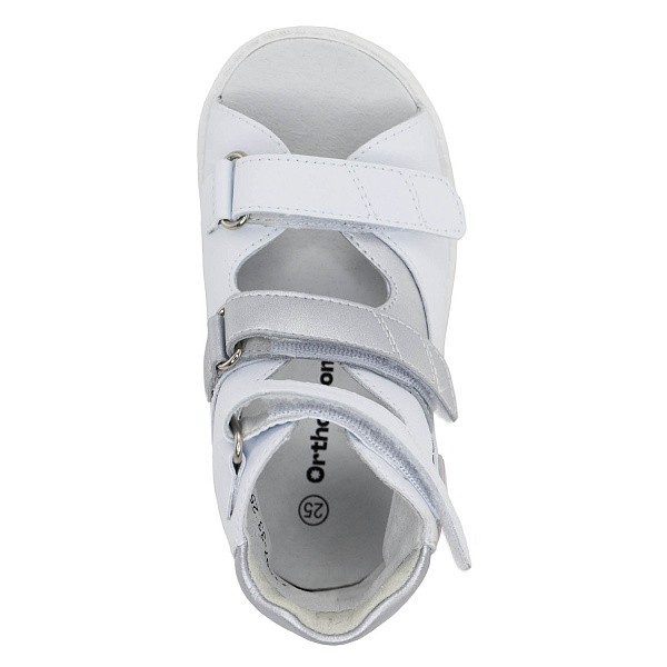 Детские сандалии Orthoboom 71597-33 белый с серебром