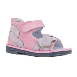 Детские сандалии Orthoboom 27057-09 розовый с серым фото 1