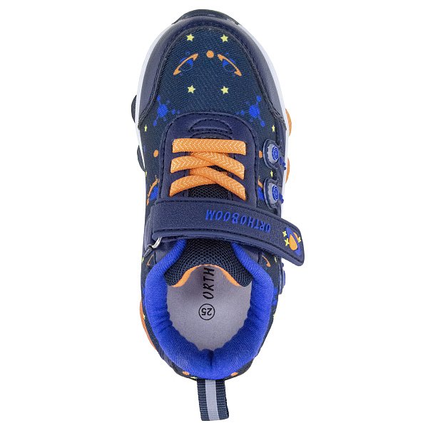 Детские кроссовки ORTHOBOOM 32223-24 синий с оранжевым