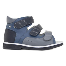 Ортопедические детские сандалии Orthoboom 
25057-07 синяя сталь фото 1