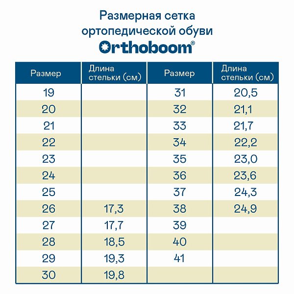 Детские кроссовки ORTHOBOOM 33057-01 темно-синий (б/д)