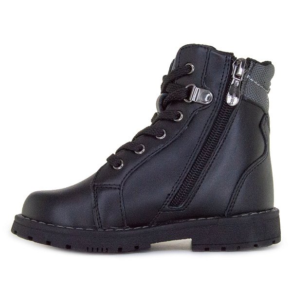 Детские ботинки ORTHOBOOM 81055-01 черный с серым