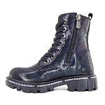 Детские ботинки Orthoboom 82125-30 мерцающий черно-фиолетовый фото 5